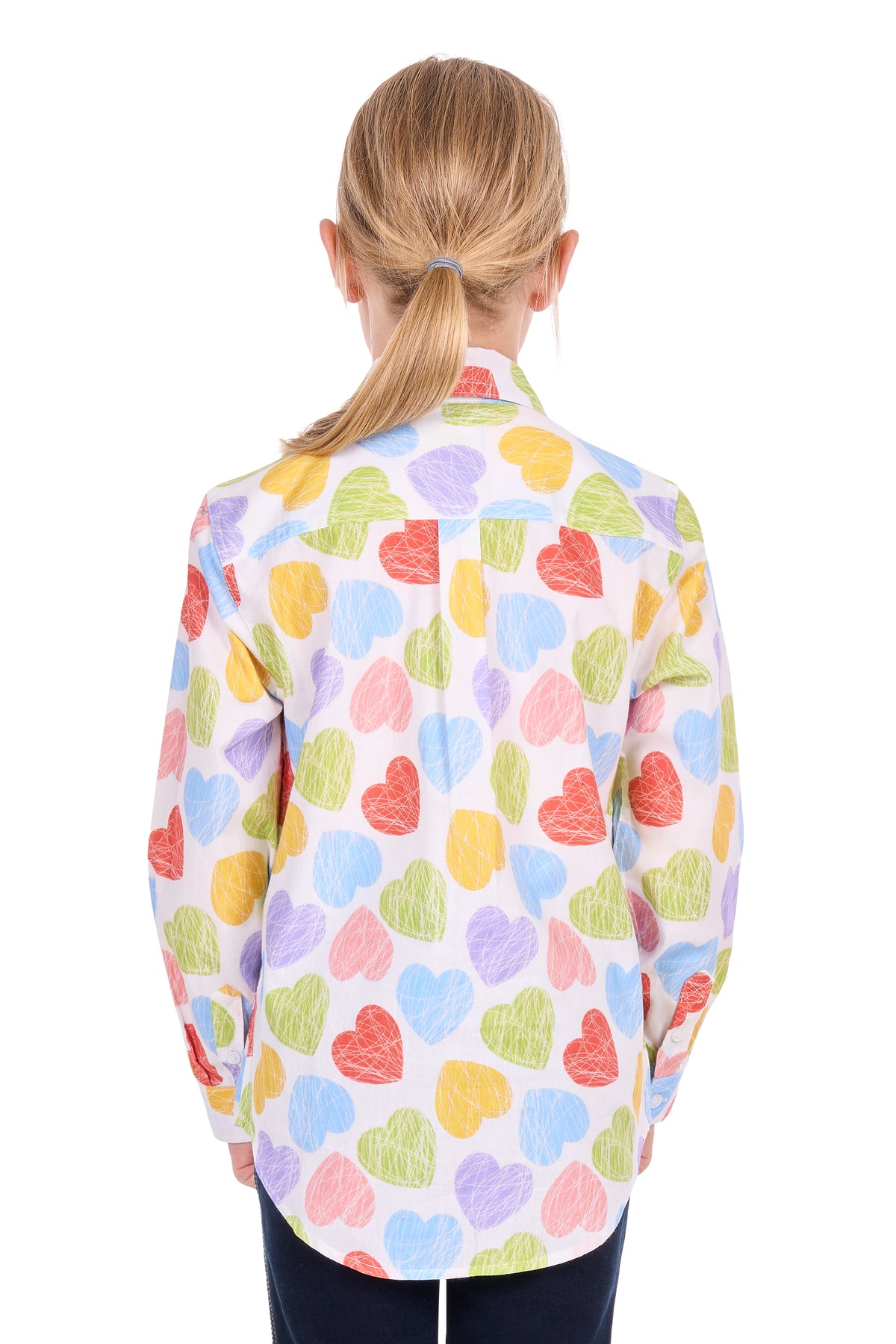 Hard Slog Kid's Polly Half Placket Long Sleeve Shirt - Multi - H6S7101157