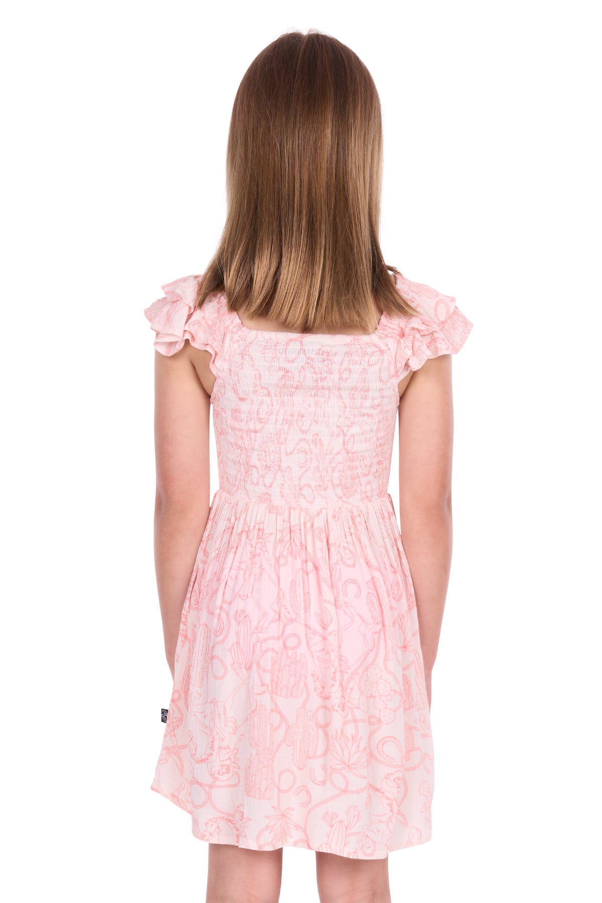 Pure Western Girls' Sara Short Sleeve Dress - Cream - P6S5401270