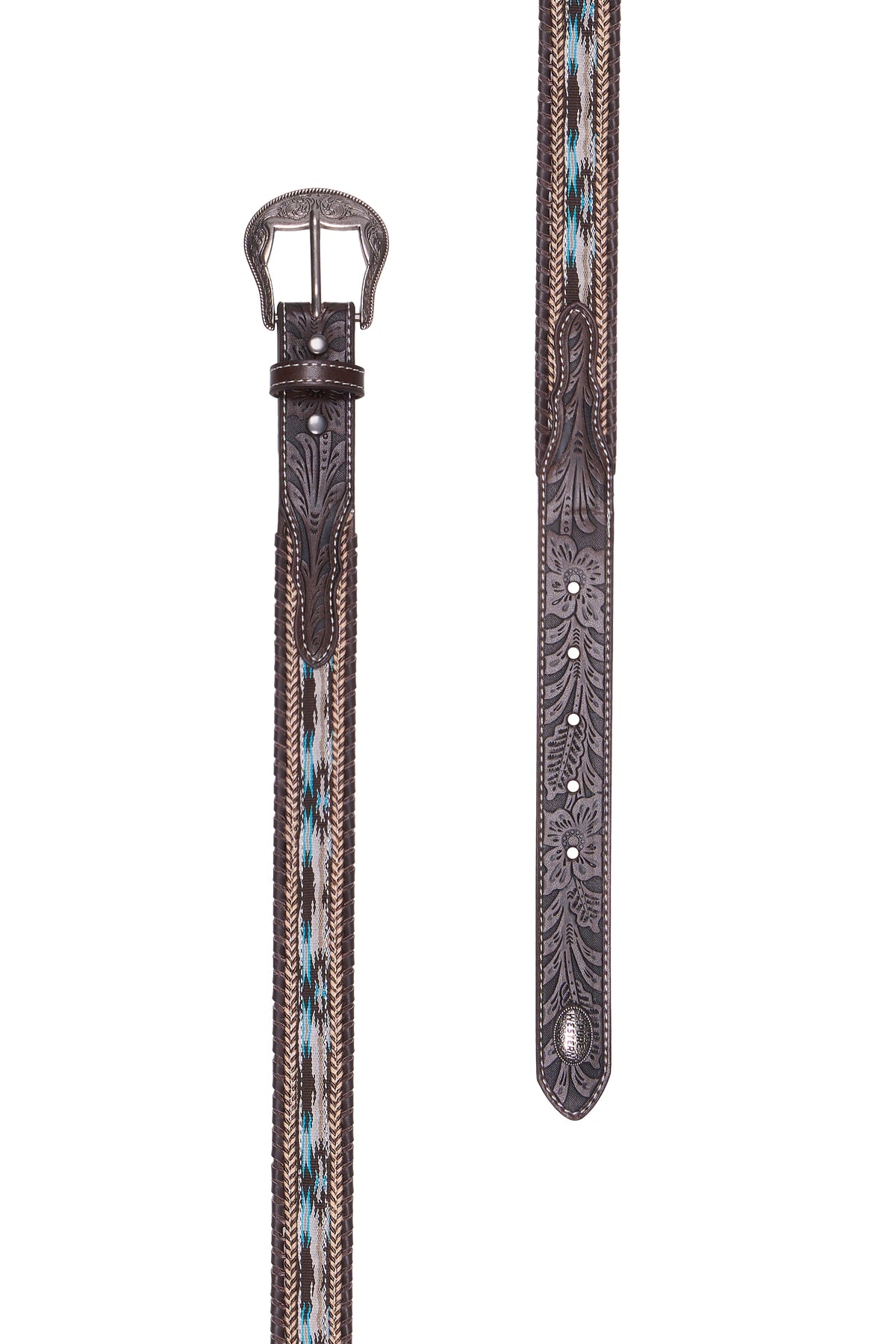 Pure Western Kids' Lynton Belt - Dark Tan - P6S7945BLT