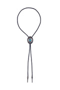 Pure Western Turquoise Stone Bolo Tie - Silver - PCP1975BOL
