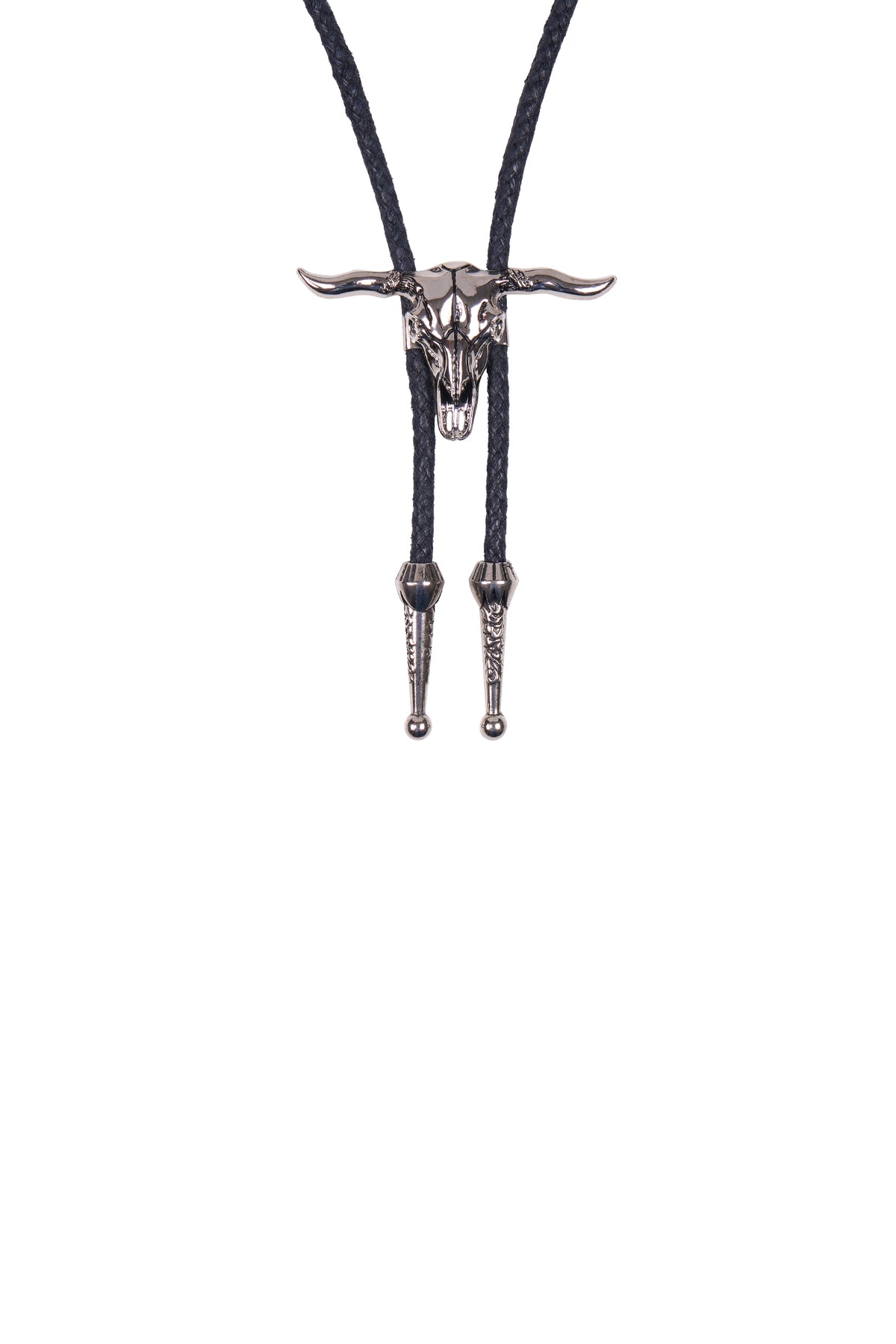 Pure Western Steerhead Bolo Tie - Silver - PCP1976BOL