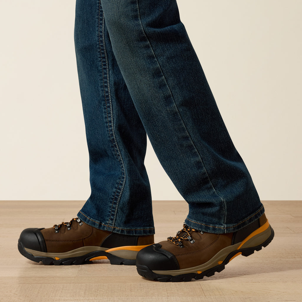 Ariat Men's Rebar M4 Relaxed DuraStretch Edge Boot Cut Jean - 10016220