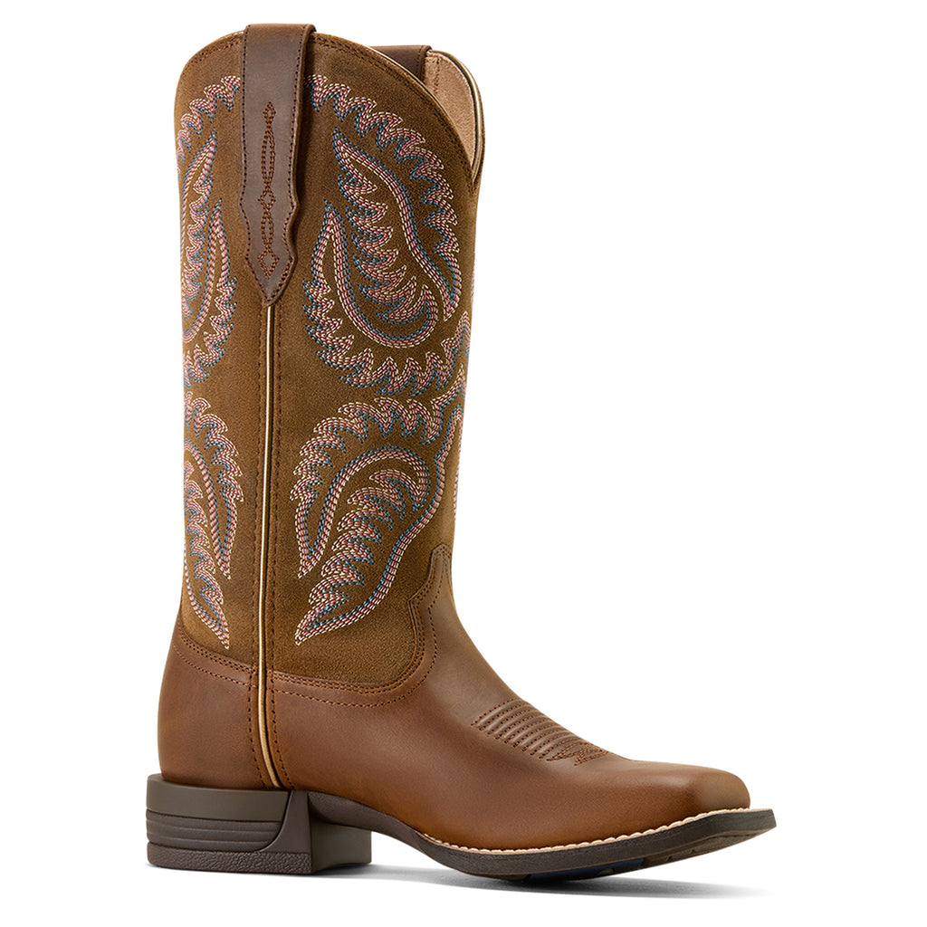 Ariat Women's Cattle Caite Wide Square Toe Western Boot -10074329