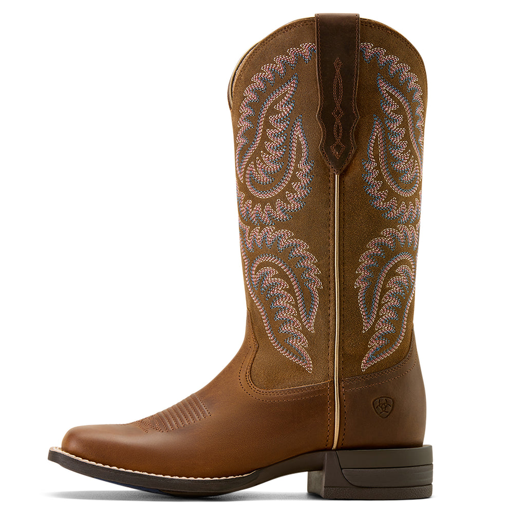 Ariat Women's Cattle Caite Wide Square Toe Western Boot -10074329