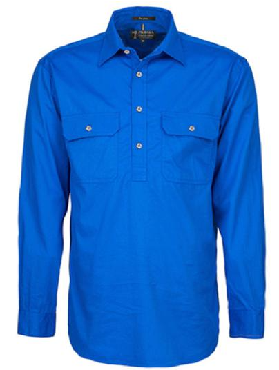 Pilbara Men's Closed Front L/S Shirt RM200CF