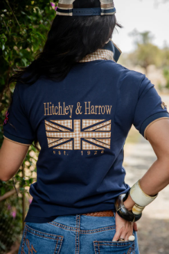 Hitchley & Harrow Women's Loose Fit Polo - EL140 - Navy
