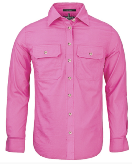 Pilbara Women's Open Front Long Sleeve Shirt RM600BT