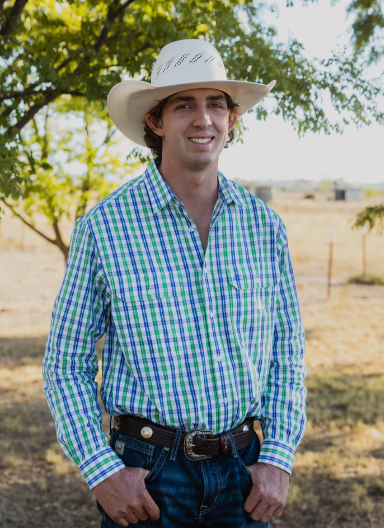 Black Colt Men's Long Sleeve Full Button - Green & Blue Plaid