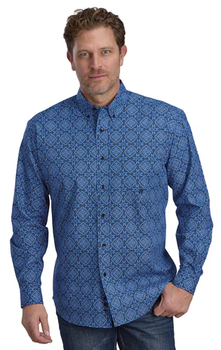 Roper Men's Amarillo Collection Print Shirt - 01326016
