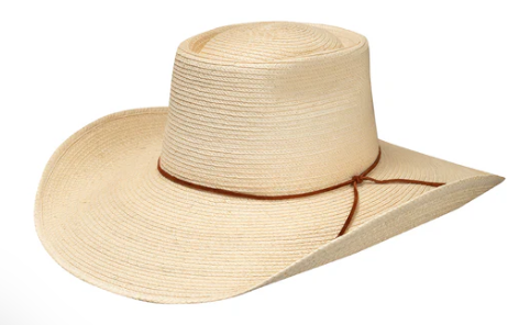 Sunbody Reata III Palm Leaf Hat - Natural/Brown - HG45+R3