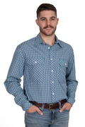 Just Country Men's Austin Full Button Check Workshirt - MWLS2531