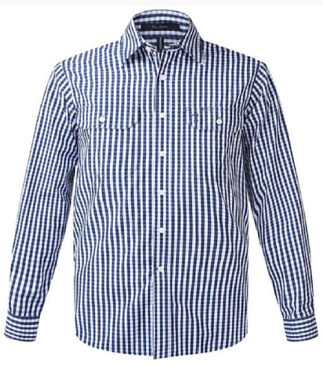Pilbara Men's Check L/S Shirt - RMPC004