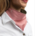 Just Country Women's Carlee Double Sided Scarf - Eucalyptus & White Mini Spots/Rosewater & White Spots - SCF2637