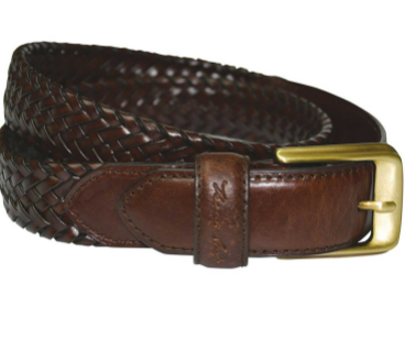 Thomas Cook Harry Leather Braided Belt - TCP1910BEL