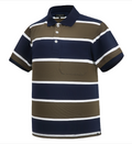 Pilbara Men's Y/D Striped Pocket Polo - RMPC113