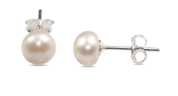 MCJ Earrings Freshwater Pearl 5mm Studs - EB0226