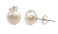 MCJ Earrings Pearl 9mm Studs - EB0248