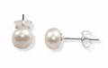 MCJ Earrings Pearl 7mm Studs - EB0249