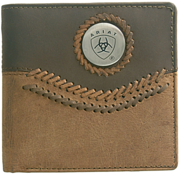 Ariat Bi-Fold Wallet - Two Toned Accents - WLT2101A