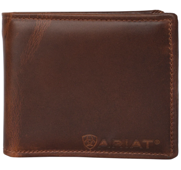 Ariat Bi-Fold Wallet - Rich Brown - WLT2150
