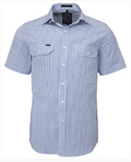 Pilbara Men's Short Sleeve Shirt Double Pocket - RMPC011S