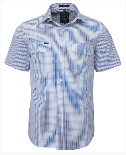 Pilbara Men's Short Sleeve Shirt Double Pocket - RMPC011S