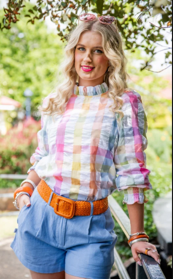 Hitchley & Harrow LC Collection Check Top - LC36-2010