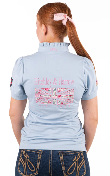 Hitchley & Harrow Fitted Polo - Baby Blue - E248
