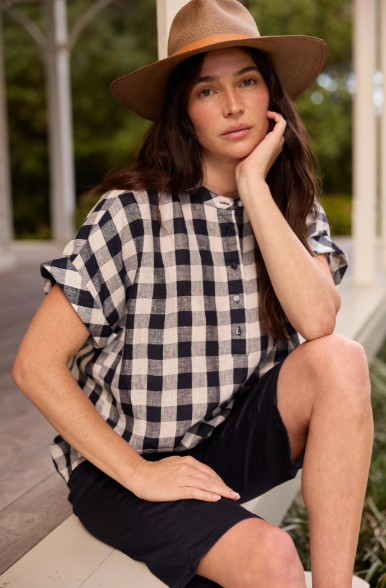 Goondiwindi Cotton Honey Linen Blouse - 4465-264