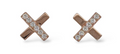 MCJ S/S & RGP CZ Kisses Stud Earrings - ER0757