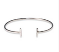 MCJ S/S Double Bar Bangle - BG0211