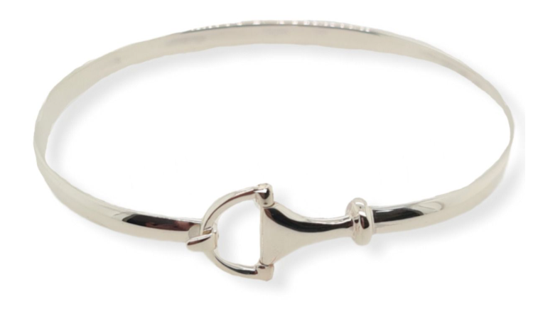 MCJ S/S Single Snaffle Clip Bangle - BG0246