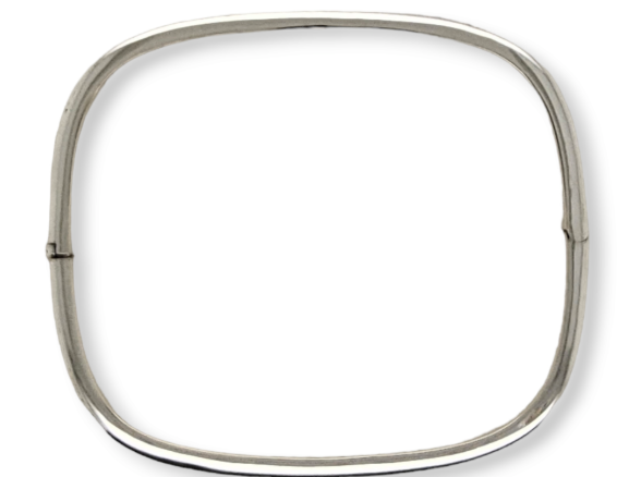 MCJ S/S TV Hinged Bangle 3 x 60mm - BG0299