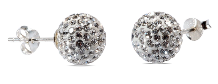 MCJ S/S SWAR CRYS 10mm ST Earrings - EB0118