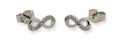 MCJ S/S Infinity CZ Stud Earrings - EB0850