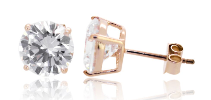 MCJ S/S RGP Clawset Earrings 12mm - EP0054