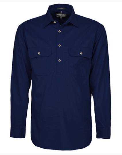 Pilbara Men's Closed Front L/S Shirt RM200CF