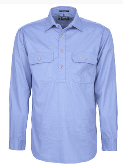 Pilbara Men's Closed Front L/S Shirt RM200CF