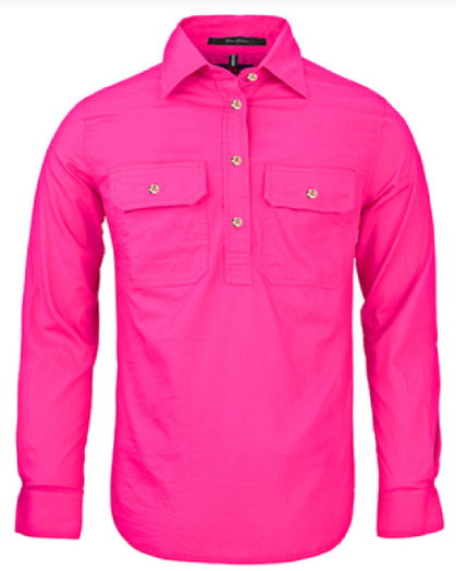 Pilbara Women's Closed Front L/S Shirt RM300CF