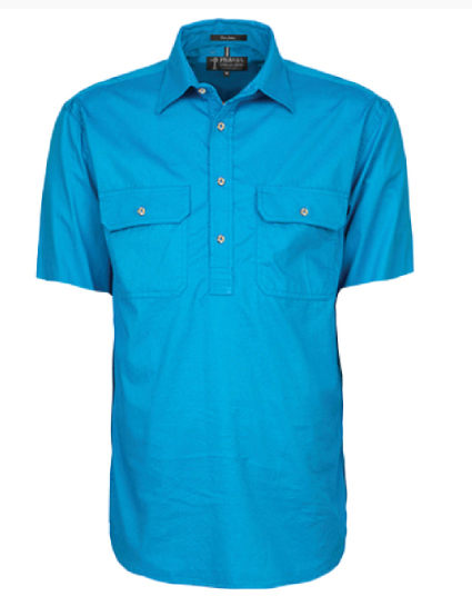 Pilbara Men's Closed Front S/S Shirt RM200CFS