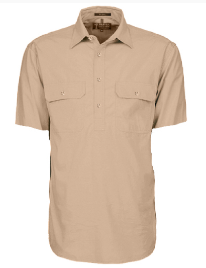 Pilbara Men's Closed Front S/S Shirt RM200CFS