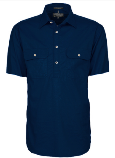 Pilbara Men's Closed Front S/S Shirt RM200CFS