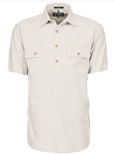 Pilbara Men's Closed Front S/S Shirt RM200CFS