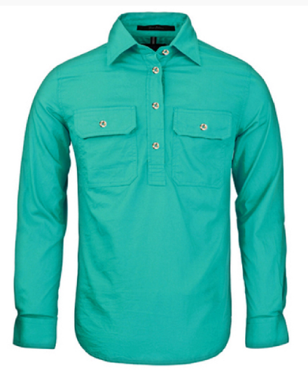 Pilbara Women's Closed Front L/S Shirt RM300CF