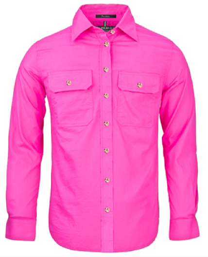 Pilbara Women's Open Front Long Sleeve Shirt RM600BT