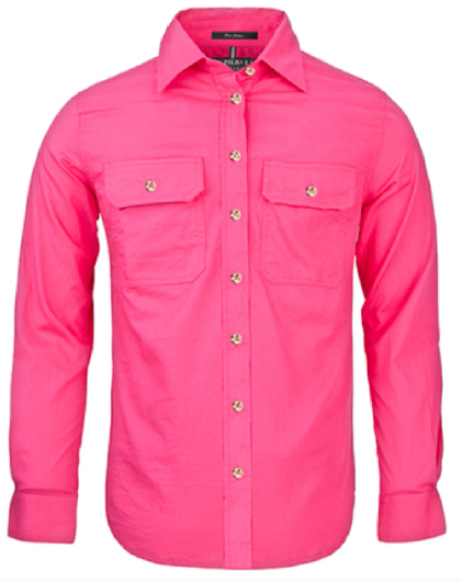 Pilbara Women's Open Front Long Sleeve Shirt RM600BT