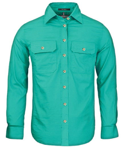 Pilbara Women's Open Front Long Sleeve Shirt RM600BT