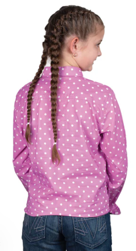Just Country Girl's Harper Half Button Print Workshirt - GWLS2503