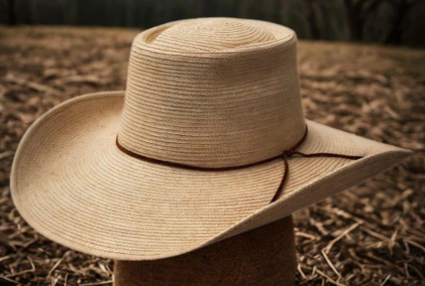 Sunbody Reata III Palm Leaf Hat - Natural/Brown - HG45+R3