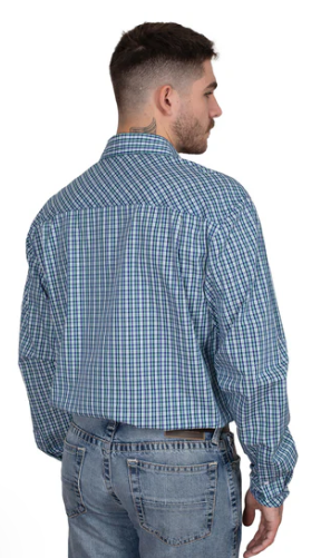 Just Country Men's Austin Full Button Check Workshirt - MWLS2531